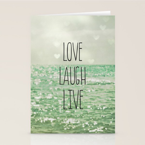 Love Laugh Live Stationery Card Gallery Image 1