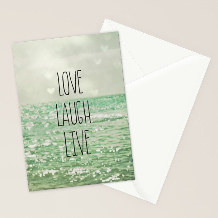 Love Laugh Live Stationery Card Gallery Image 2