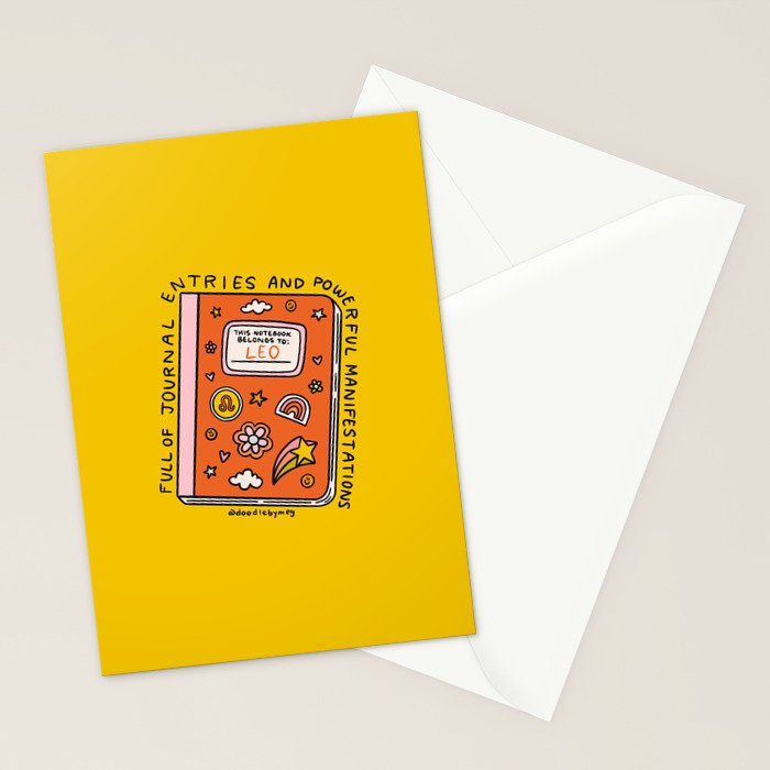 Leo Notebook Stationery Card Gallery Image 2