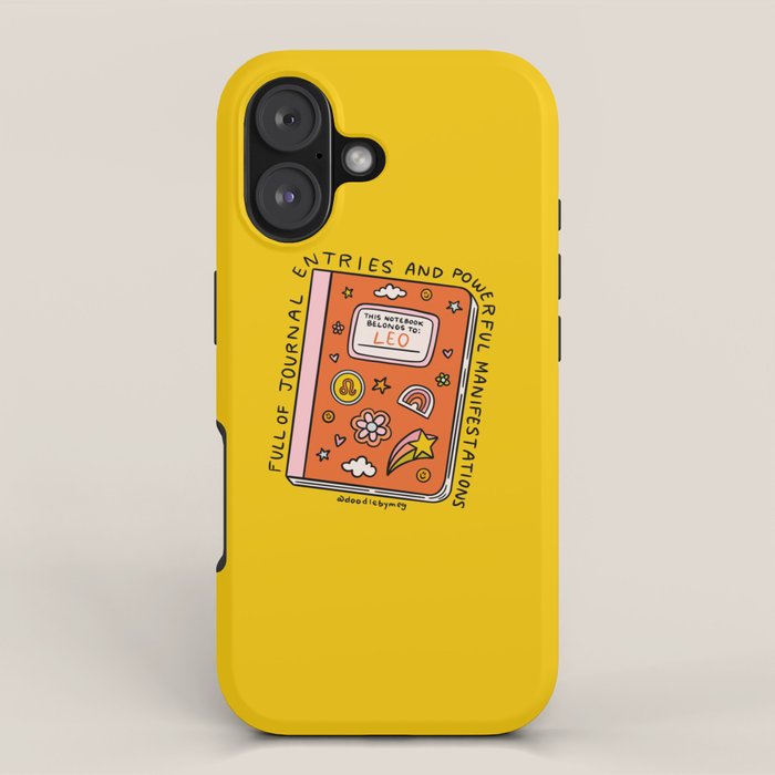 Leo Notebook iPhone Case Gallery Image 1