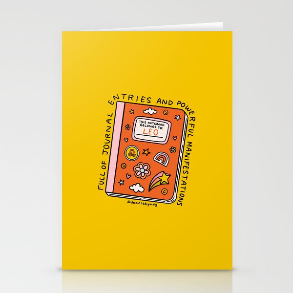 Leo Notebook Stationery Card Gallery Image 2