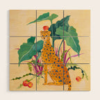 Cheetah and Apples Wood Wall Art Gallery Image 1