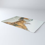 Snow + Golden Pine Photography Landscape Wall Decor, Scenic Nature Rug Gallery Image 3