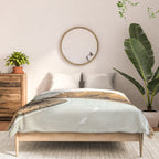 Snow + Golden Pine Photography Landscape Wall Decor, Scenic Nature Comforter Gallery Image 3