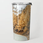 Snow + Golden Pine Photography Landscape Wall Decor, Scenic Nature Travel Mug Gallery Image 2