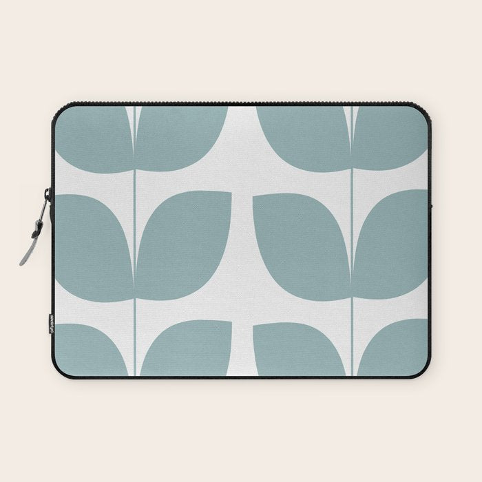 Mid Century Modern Leaves 01 Laptop Sleeve Gallery Image 1