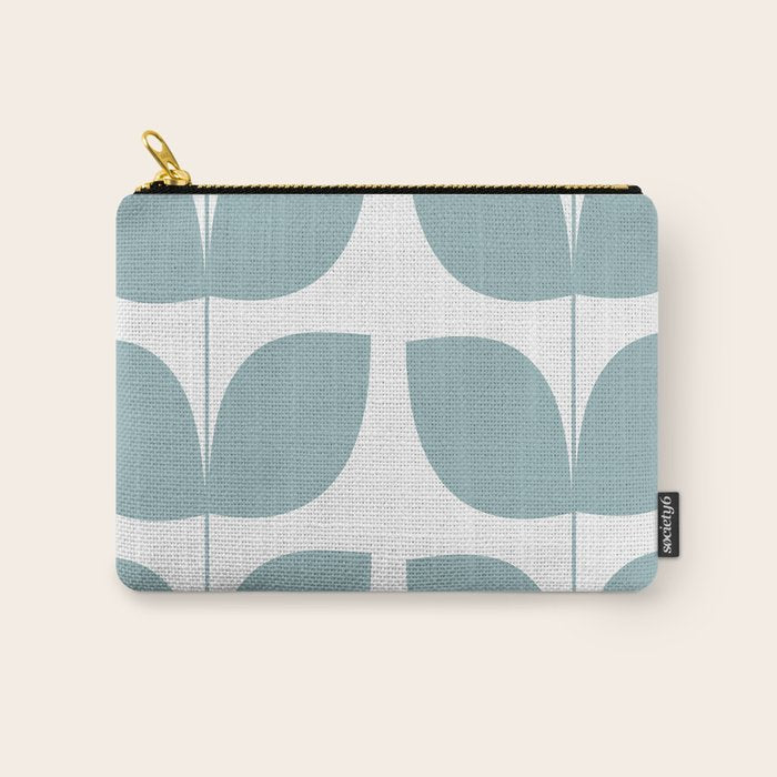 Mid Century Modern Leaves 01 Carry All Pouch Gallery Image 1