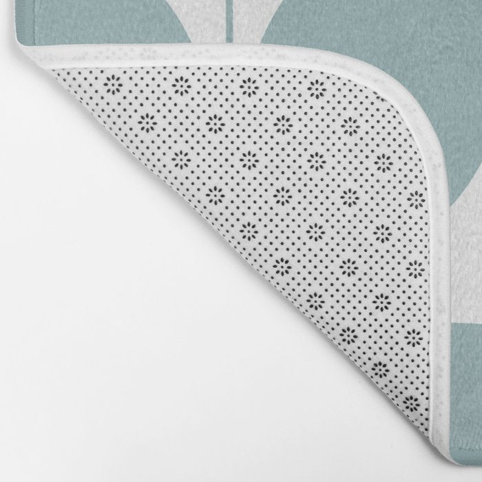 Mid Century Modern Leaves 01 Bath Mat Gallery Image 2