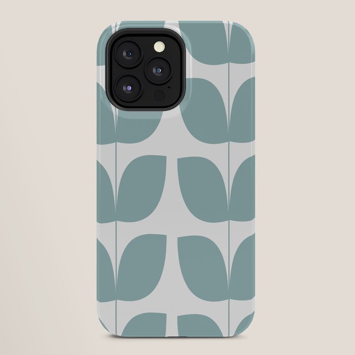 Mid Century Modern Leaves 01 iPhone Case Gallery Image 28