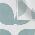 Mid Century Modern Leaves 01 Wall Tapestry Gallery Image 3