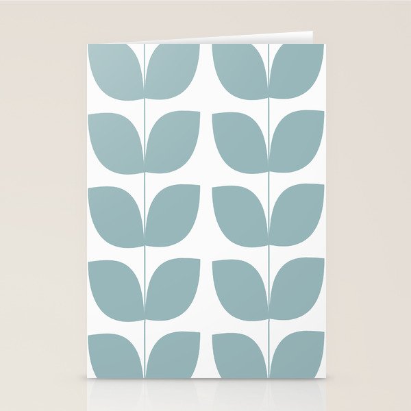 Mid Century Modern Leaves 01 Stationery Card Gallery Image 2