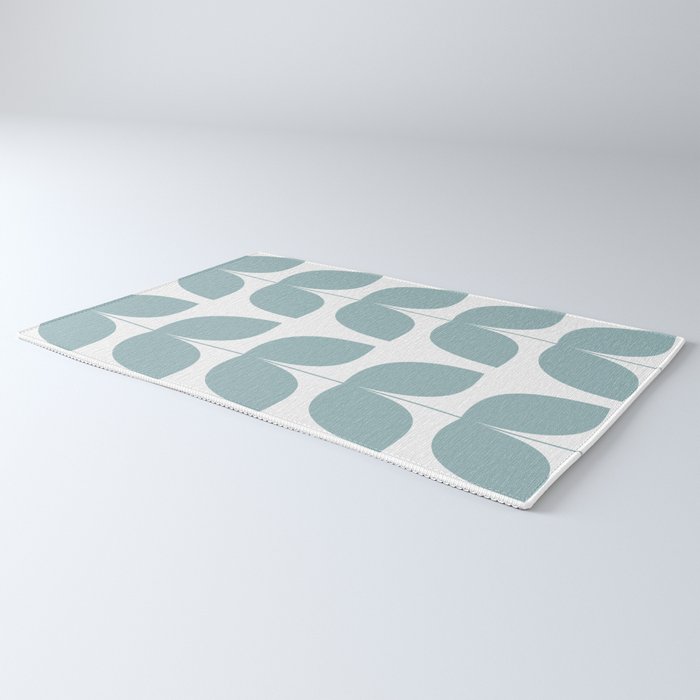 Mid Century Modern Leaves 01 Rug Gallery Image 3
