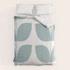Mid Century Modern Leaves 01 Comforter Gallery Image 6
