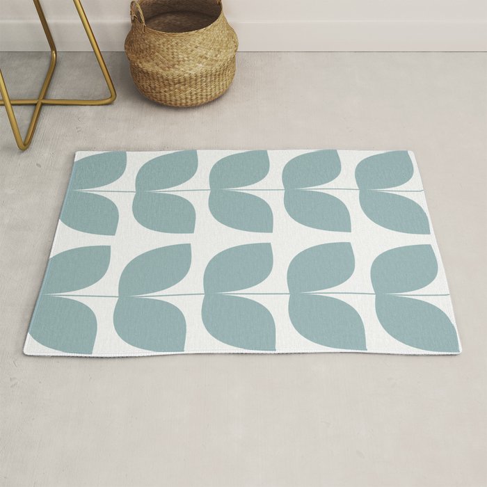 Mid Century Modern Leaves 01 Rug Gallery Image 1