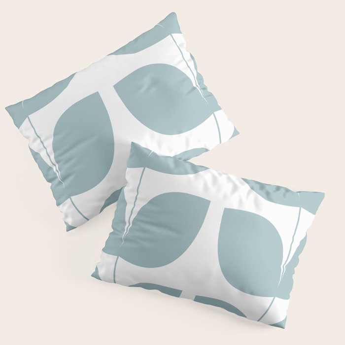Mid Century Modern Leaves 01 Pillow Sham Gallery Image 3