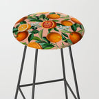 Oranges Pink Vintage Botanical Stool Gallery Image 2