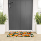 Oranges Pink Vintage Botanical Welcome Mat Gallery Image 3