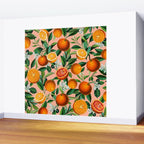 Oranges Pink Vintage Botanical Wall Mural Gallery Image 2