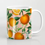 Oranges Pink Vintage Botanical Coffee Mug Gallery Image 1