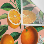 Oranges Pink Vintage Botanical Wall Tapestry Gallery Image 3