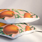 Oranges Pink Vintage Botanical Pillow Sham Gallery Image 3