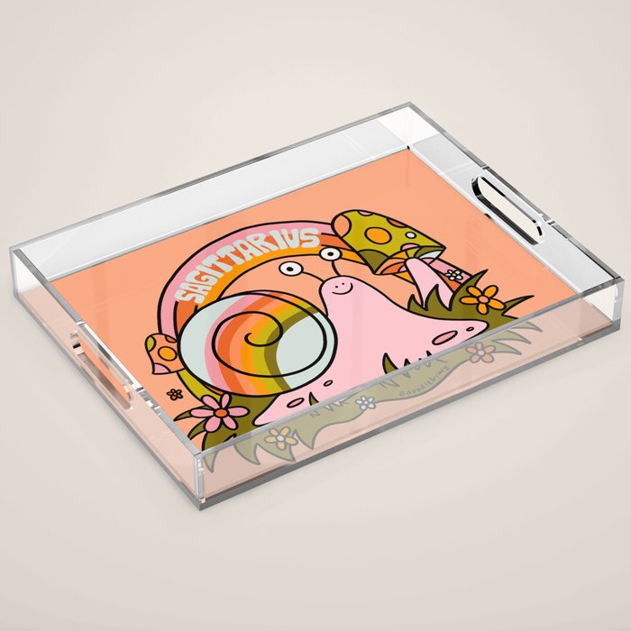 Sagittarius Snail Acrylic Tray Gallery Image 1
