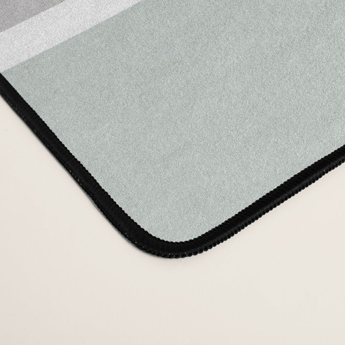 Modern Floral Prints, Coral, Teal Green and Gray Desk Mat Gallery Image 4