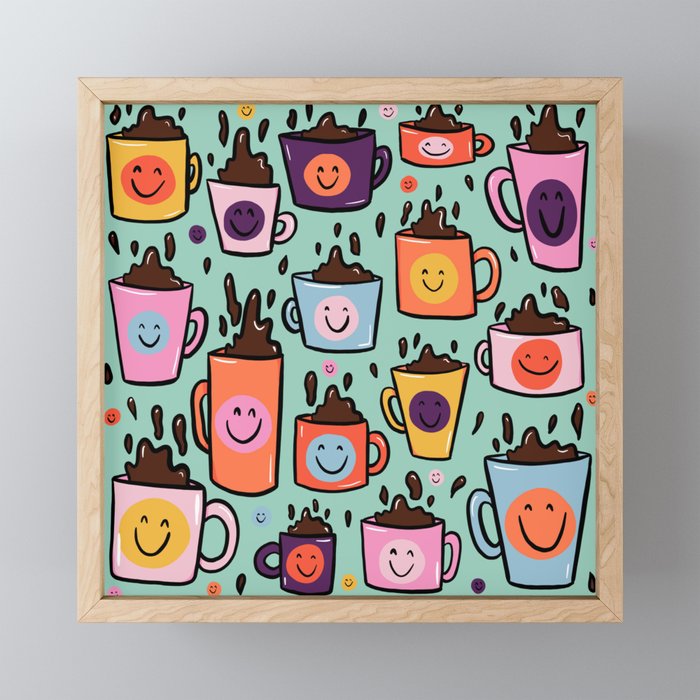 Smiley Coffee Mini Art Print Gallery Image 1