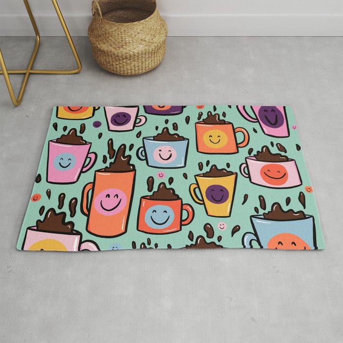 Smiley Coffee Rug Gallery Image 1
