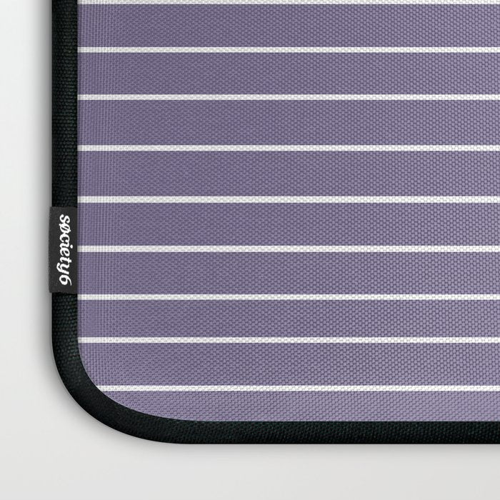 Minimal Line Curvature XXIII Lavender Purple Mid Century Modern Arch Abstract Laptop Sleeve Gallery Image 3