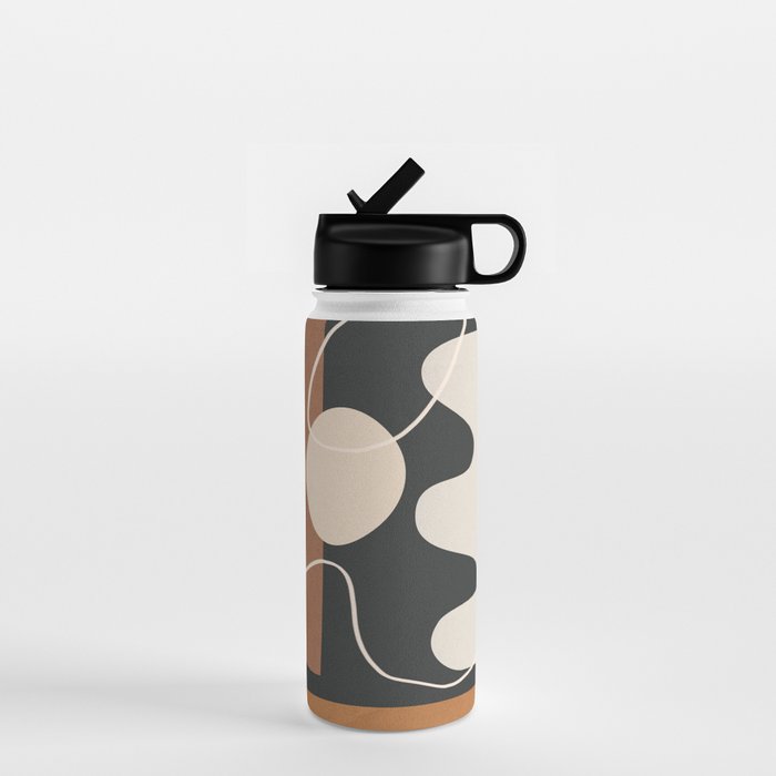 Minimal Colorful Abstract Shapes 5 Water Bottle Gallery Image 1