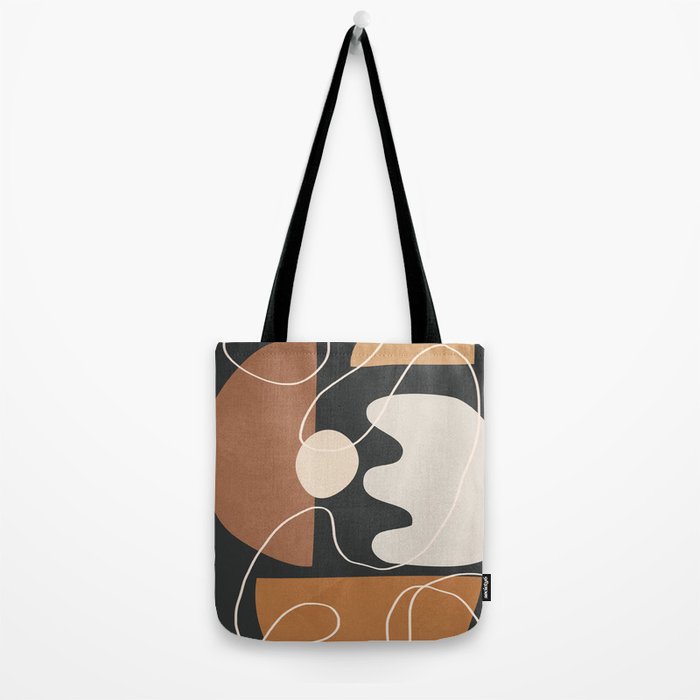 Minimal Colorful Abstract Shapes 5 Tote Bag Gallery Image 2