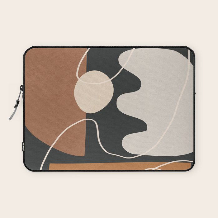 Minimal Colorful Abstract Shapes 5 Laptop Sleeve Gallery Image 1