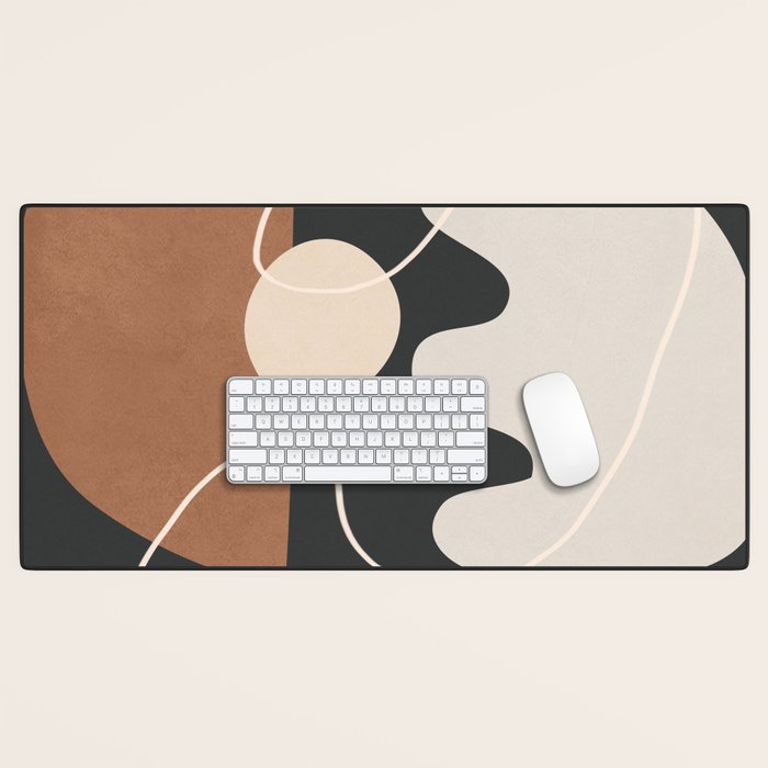 Minimal Colorful Abstract Shapes 5 Desk Mat Gallery Image 1