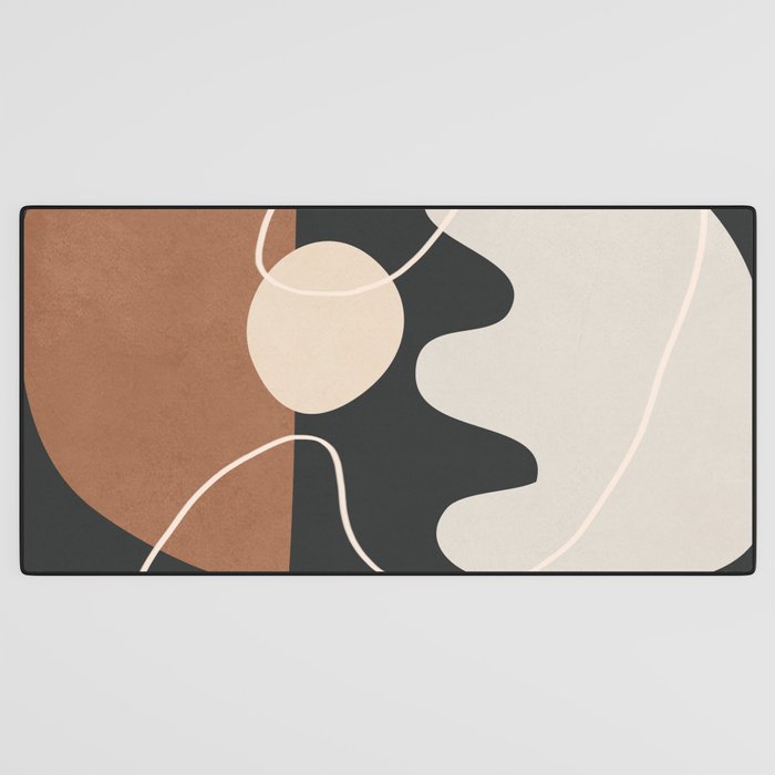 Minimal Colorful Abstract Shapes 5 Desk Mat Gallery Image 3