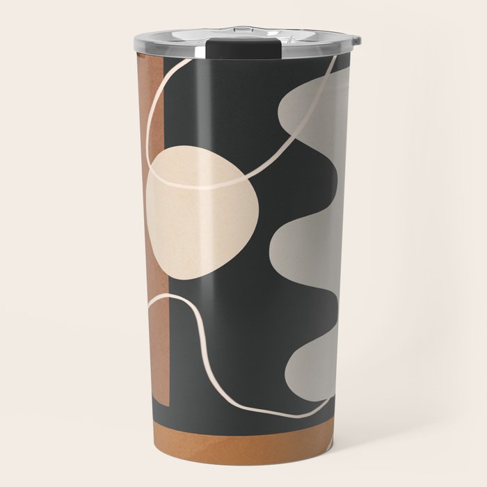Minimal Colorful Abstract Shapes 5 Travel Mug Gallery Image 1