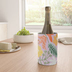 Block print summer meadow soft lilac Wine Chiller Gallery Image 4