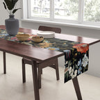 Countryside Bloom Ethereal Dark Floral Table Runner Gallery Image 2