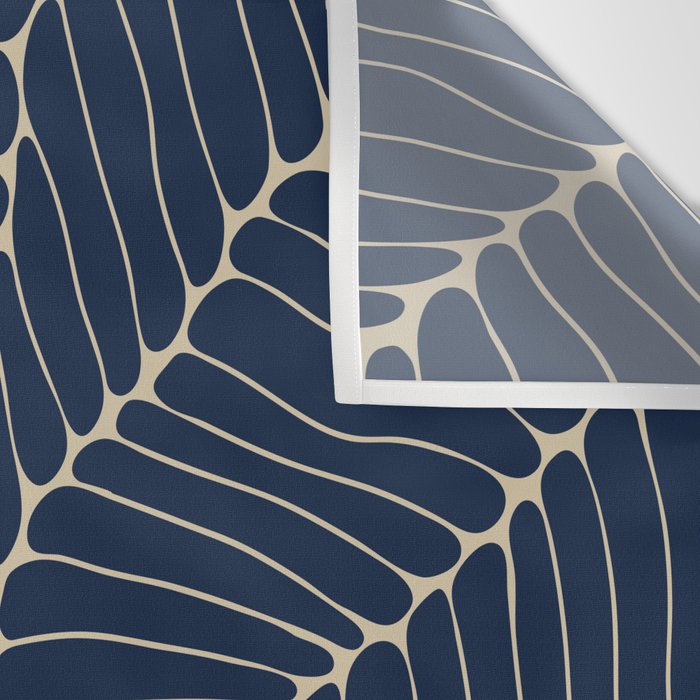 Organic Nature Navy Blue Wall Tapestry Gallery Image 3