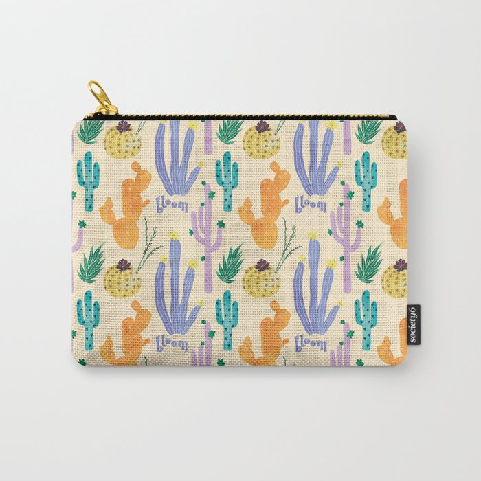 Cactus Blooms Carry All Pouch Gallery Image 1