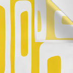 Retro Mid Century Modern Abstract Pattern 335 Yellow Wall Tapestry Gallery Image 3