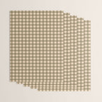 Gingham Plaid Olive Vintage Green Wrapping Paper Gallery Image 3