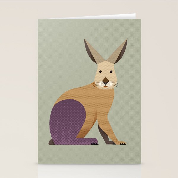 Whimsy European Hare Stationery Card Gallery Image 1
