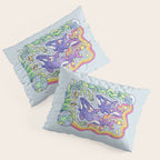 Orcas of Earth | Ocean Conservation Art Pillow Sham Gallery Image 3