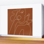 Gentle Abstract Line 2 Wall Mural Gallery Image 2