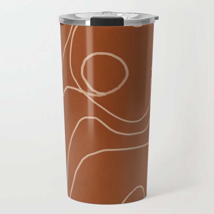 Gentle Abstract Line 2 Travel Mug Gallery Image 1