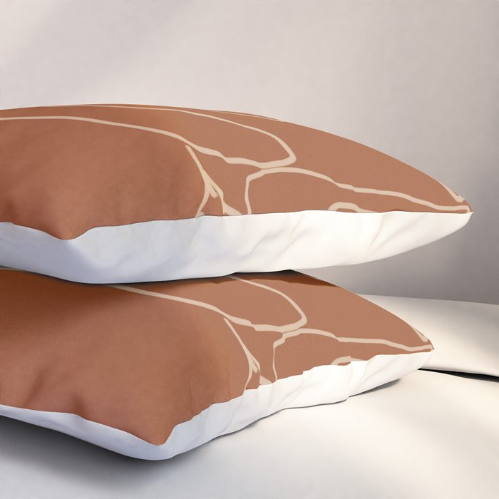 Gentle Abstract Line 2 Pillow Sham Gallery Image 3