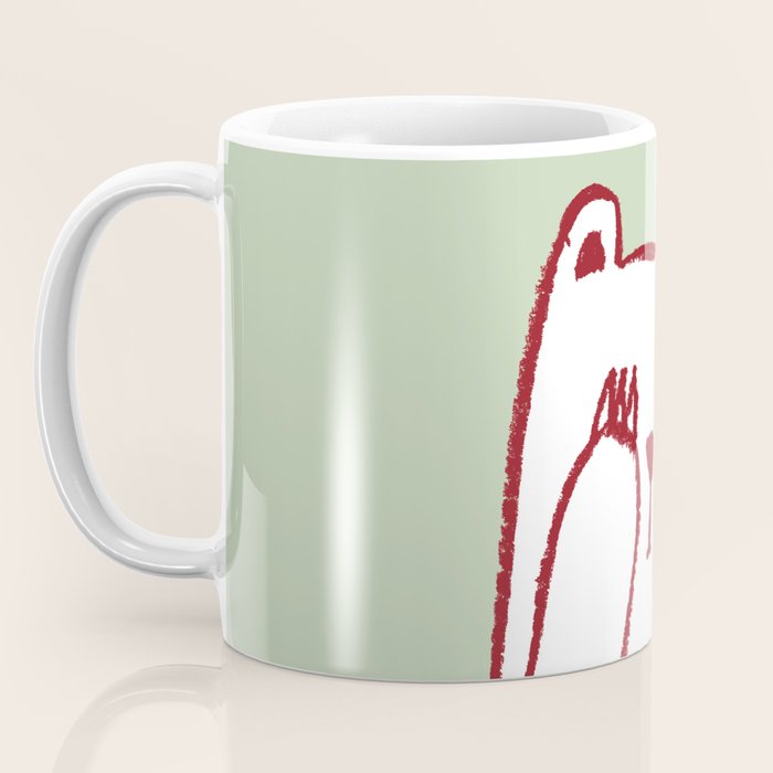 No peeking polar bear Coffee Mug Gallery Image 3