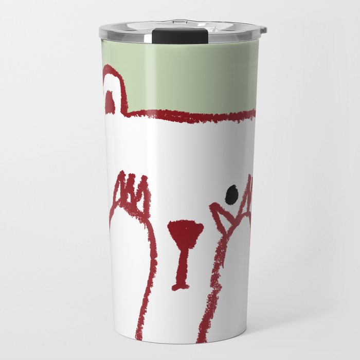 No peeking polar bear Travel Mug Gallery Image 1