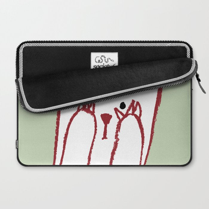 No peeking polar bear Laptop Sleeve Gallery Image 2